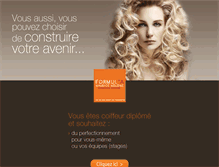 Tablet Screenshot of formula-formation-coiffure.fr